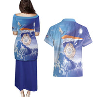 Personalised Marshall Islands Remembrance Day Couples Matching Puletasi and Hawaiian Shirt We Will Always Remember