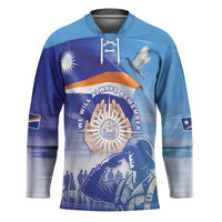 Personalised Marshall Islands Remembrance Day Hockey Jersey We Will Always Remember