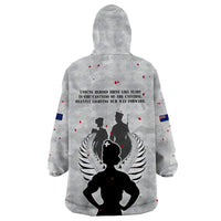 New Zealand ANZAC Day Wearable Blanket Hoodie For The Nurse Lest We Forget LT05 - Polynesian Pride