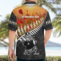 New Zealand ANZAC Rugby Hawaiian Shirt Soldier Fern With Kiwi Bird LT05 - Polynesian Pride