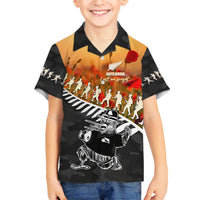 New Zealand ANZAC Rugby Hawaiian Shirt Soldier Fern With Kiwi Bird LT05 - Polynesian Pride