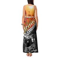 New Zealand ANZAC Rugby Tank Maxi Dress Soldier Fern With Kiwi Bird LT05 - Polynesian Pride