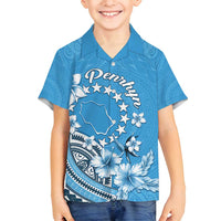 Personalised Penrhyn Gospel Day Family Matching Puletasi and Hawaiian Shirt Cook Islands Tribal Pattern