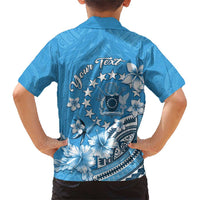 Personalised Penrhyn Gospel Day Family Matching Short Sleeve Bodycon Dress and Hawaiian Shirt Cook Islands Tribal Pattern