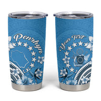 Personalised Penrhyn Gospel Day Tumbler Cup Cook Islands Tribal Pattern