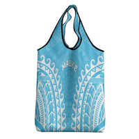 Custom Cook Islands Mauke Grocery Bag Polynesian Tribal Tattoo