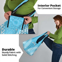 Custom Cook Islands Mauke Grocery Bag Polynesian Tribal Tattoo