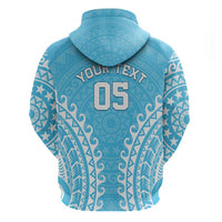 Custom Cook Islands Mauke Hoodie Polynesian Tribal Tattoo