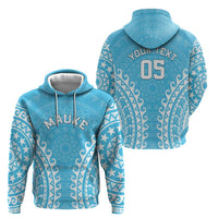 Custom Cook Islands Mauke Hoodie Polynesian Tribal Tattoo
