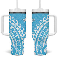 Cook Islands Mauke Tumbler With Handle Polynesian Tribal Tattoo