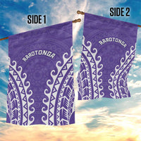 Custom Cook Islands Rarotonga Garden Flag Polynesian Tribal Tattoo