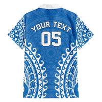 Custom Cook Islands Pukapuka Family Matching Off Shoulder Maxi Dress and Hawaiian Shirt Polynesian Tribal Tattoo