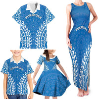 Custom Cook Islands Pukapuka Family Matching Tank Maxi Dress and Hawaiian Shirt Polynesian Tribal Tattoo LT05 - Polynesian Pride