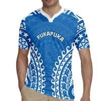Custom Cook Islands Pukapuka Rugby Jersey Polynesian Tribal Tattoo