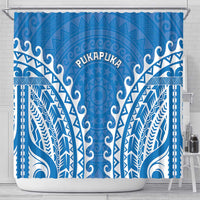 Custom Cook Islands Pukapuka Shower Curtain Polynesian Tribal Tattoo
