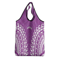 Custom Cook Islands Mangaia Grocery Bag Polynesian Tribal Tattoo