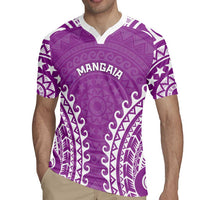 Custom Cook Islands Mangaia Rugby Jersey Polynesian Tribal Tattoo