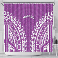 Custom Cook Islands Mangaia Shower Curtain Polynesian Tribal Tattoo