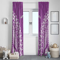 Custom Cook Islands Mangaia Window Curtain Polynesian Tribal Tattoo
