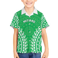 Custom Cook Islands Mitiaro Family Matching Tank Maxi Dress and Hawaiian Shirt Polynesian Tribal Tattoo