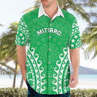 Custom Cook Islands Mitiaro Hawaiian Shirt Polynesian Tribal Tattoo