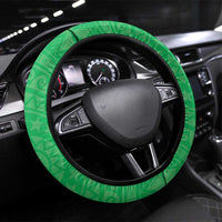 Cook Islands Mitiaro Steering Wheel Cover Polynesian Tribal Tattoo