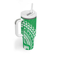 Cook Islands Mitiaro Tumbler With Handle Polynesian Tribal Tattoo