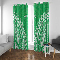 Custom Cook Islands Mitiaro Window Curtain Polynesian Tribal Tattoo