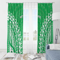 Custom Cook Islands Mitiaro Window Curtain Polynesian Tribal Tattoo
