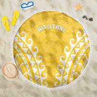 Custom Cook Islands Aitutaki Beach Blanket Polynesian Tribal Tattoo