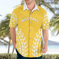 Custom Cook Islands Aitutaki Hawaiian Shirt Polynesian Tribal Tattoo