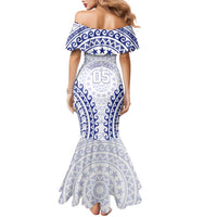 Custom Cook Islands Palmerston Family Matching Mermaid Dress and Hawaiian Shirt Polynesian Tribal Tattoo