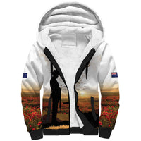 Australia And New Zealand ANZAC Day Sherpa Hoodie Battle Of Beersheba