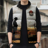 Australia And New Zealand ANZAC Day Sleeveless Puffer Jacket Battle Of Beersheba