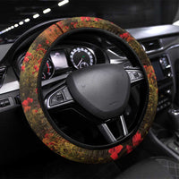 Australia And New Zealand ANZAC Day Steering Wheel Cover Battle Of Beersheba LT05 Universal Fit Beige - Polynesian Pride
