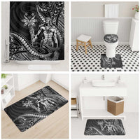 Filipinos Lapu Lapu Hero Bathroom Set Black Polynesian Tribal Tattoo