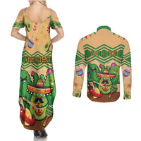 Personalised Hawaii Cinco De Mayo Couples Matching Summer Maxi Dress and Long Sleeve Button Shirt Funny Style LT05 - Polynesian Pride