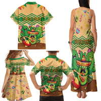 Personalised Hawaii Cinco De Mayo Family Matching Tank Maxi Dress and Hawaiian Shirt Funny Style