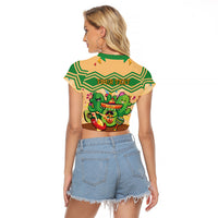 Personalised Hawaii Cinco De Mayo Raglan Cropped T Shirt Funny Style