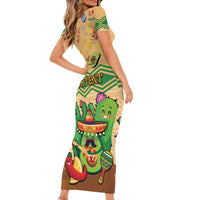 Personalised Hawaii Cinco De Mayo Short Sleeve Bodycon Dress Funny Style