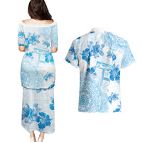 Happy Fiji Girmit Day Couples Matching Puletasi and Hawaiian Shirt Fijian Tapa With Mandala Pattern LT05 - Polynesian Pride