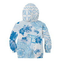 Happy Fiji Girmit Day Kid Hoodie Fijian Tapa With Mandala Pattern