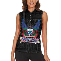Samoa 64th Independence Anniversary Women Sleeveless Polo Shirt
