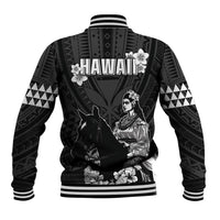 Hawaii King Kamehameha Day Parade Baseball Jacket With Pa'u Riders Plumeria Kakau Tribal Pattern LT05 - Polynesian Pride