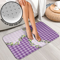 Violet Hawaii Palaka Bathroom Set Maile Pikake Honohono Orchid Lei