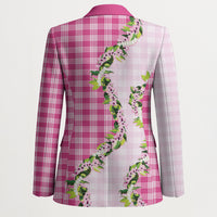 Pink Hawaii Palaka Blazer Maile Pikake Honohono Orchid Lei LT05 - Polynesian Pride