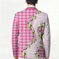 Pink Hawaii Palaka Blazer Maile Pikake Honohono Orchid Lei LT05 - Polynesian Pride