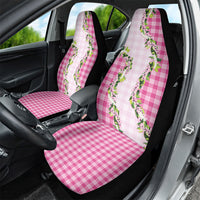 Pink Hawaii Palaka Car Seat Cover Maile Pikake Honohono Orchid Lei