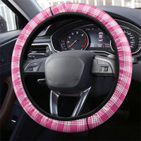 Pink Hawaii Palaka Steering Wheel Cover Maile Pikake Honohono Orchid Lei LT05 - Polynesian Pride