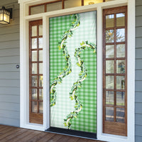 Green Hawaii Palaka Door Cover Maile Pikake Honohono Orchid Lei LT05 - Polynesian Pride